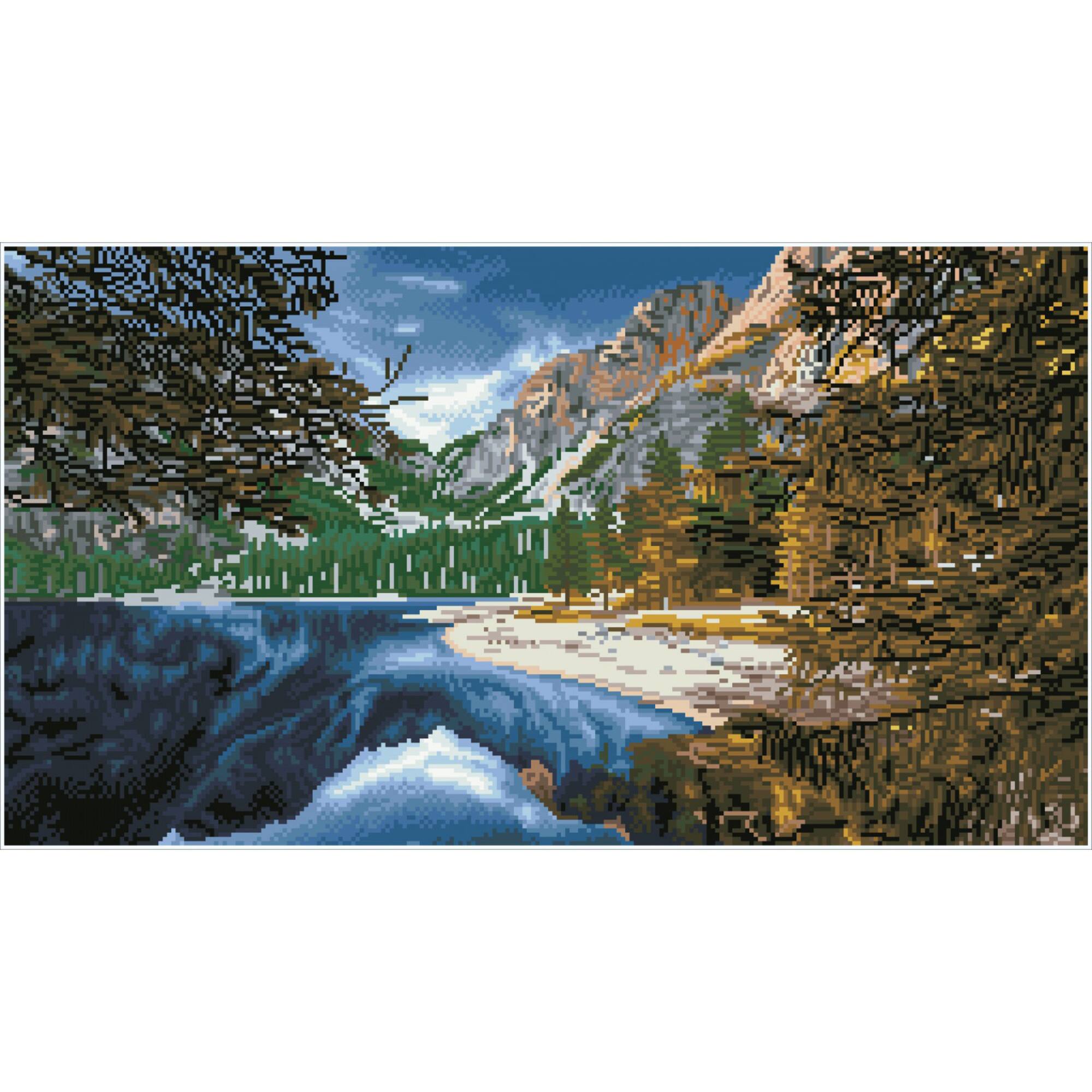 Diamond Dotz® Intermediate Braies Lake, Dolomites, Italy Diamond Painting Kit